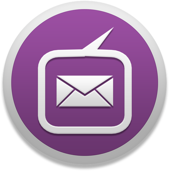 Purple Email App Icon PNG
