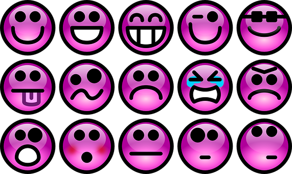 Purple Emoticons Variety PNG