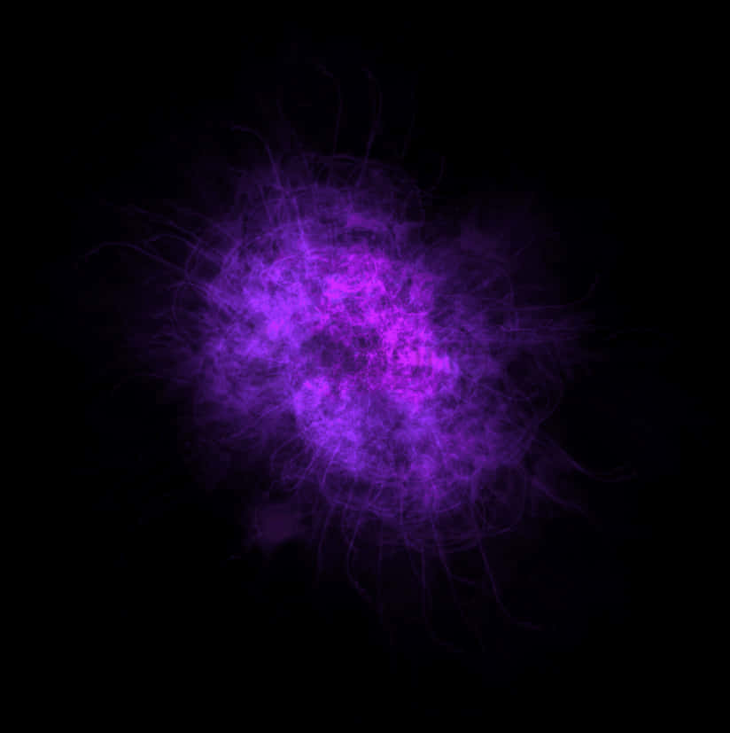 Purple Energy Explosion PNG