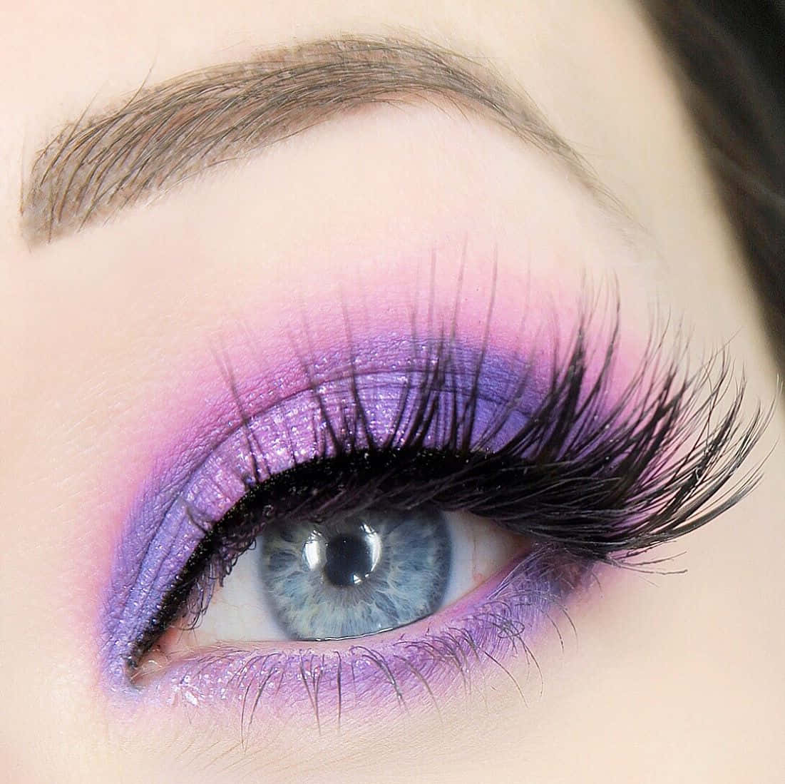 Illuminate Your Eyes With A Look Of Vivid, Purple Eye Shadow Wallpaper