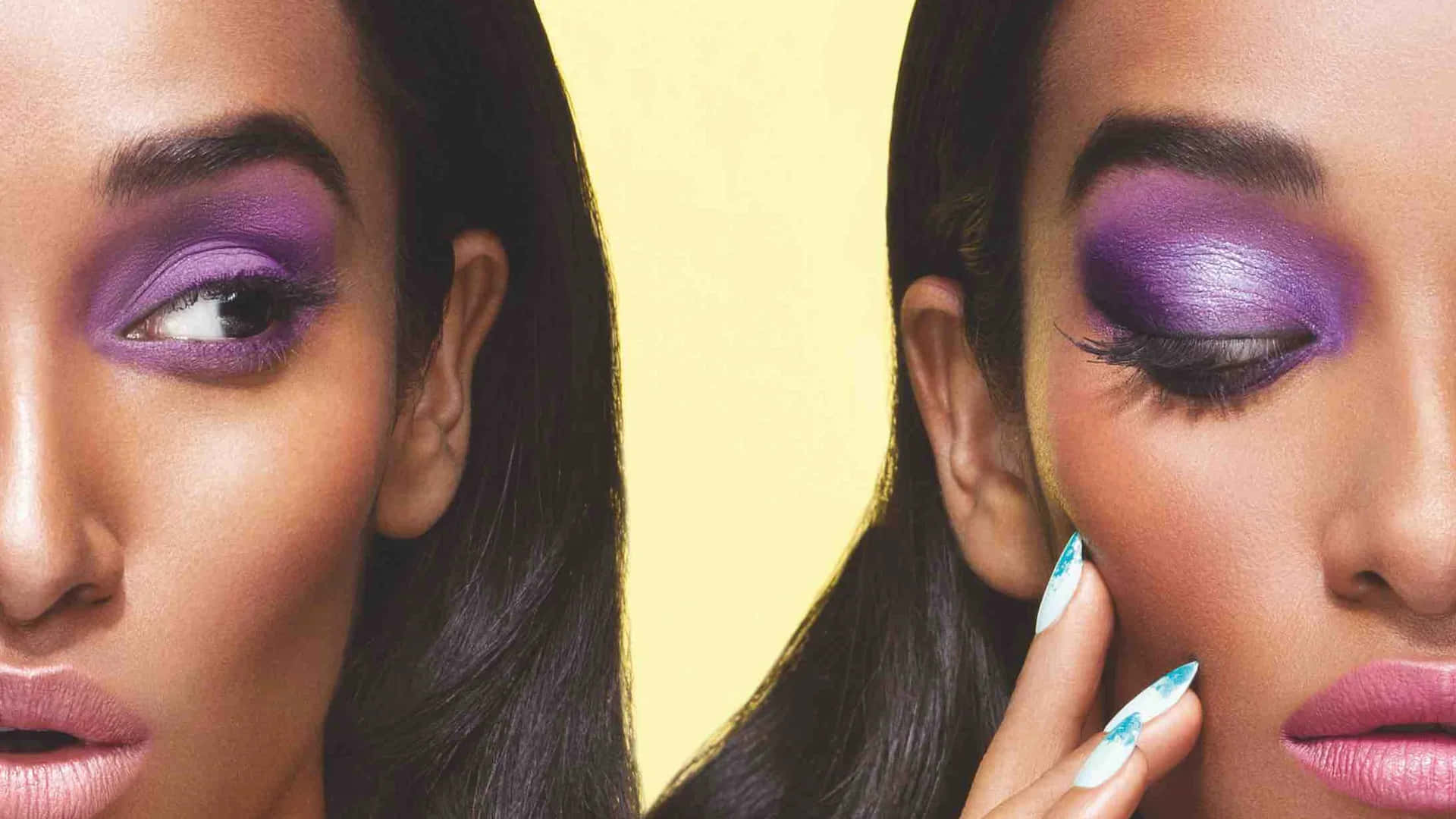 Step out of your comfort zone with a bold, beautiful purple eye shadow look. Wallpaper