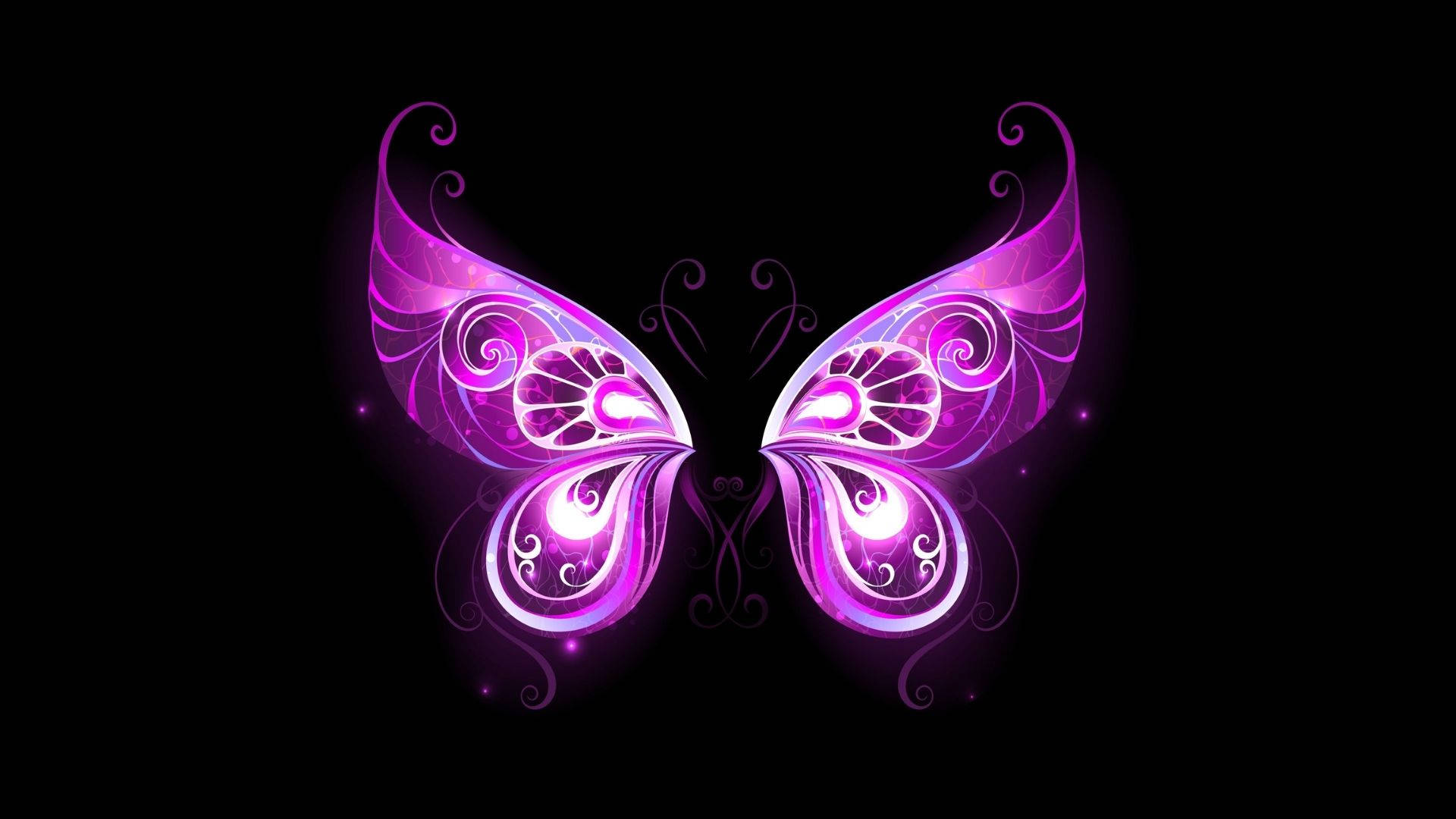 Purple Fairy Aesthetic Wings Wallpaper