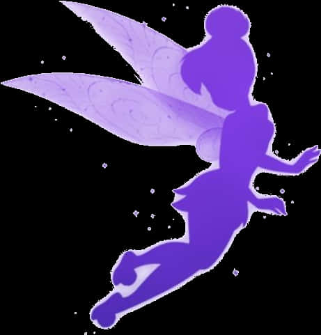 Purple Fairy Silhouette PNG