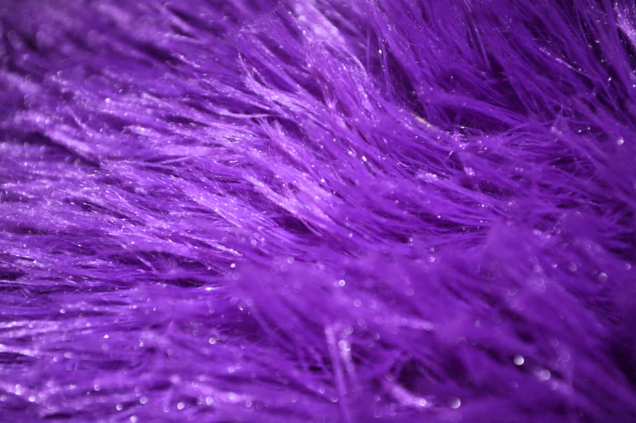 Beautiful and Luxurious Purple Faux Fur Wallpaper