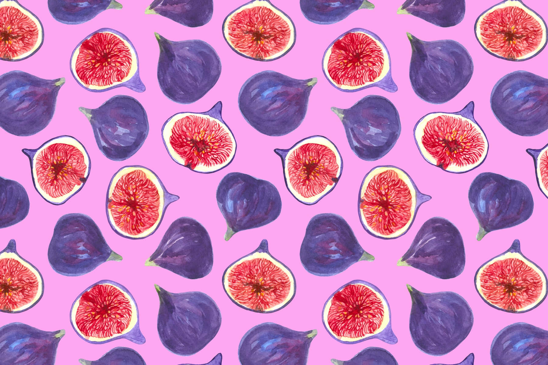 Fresh and Juicy Purple Figs Wallpaper