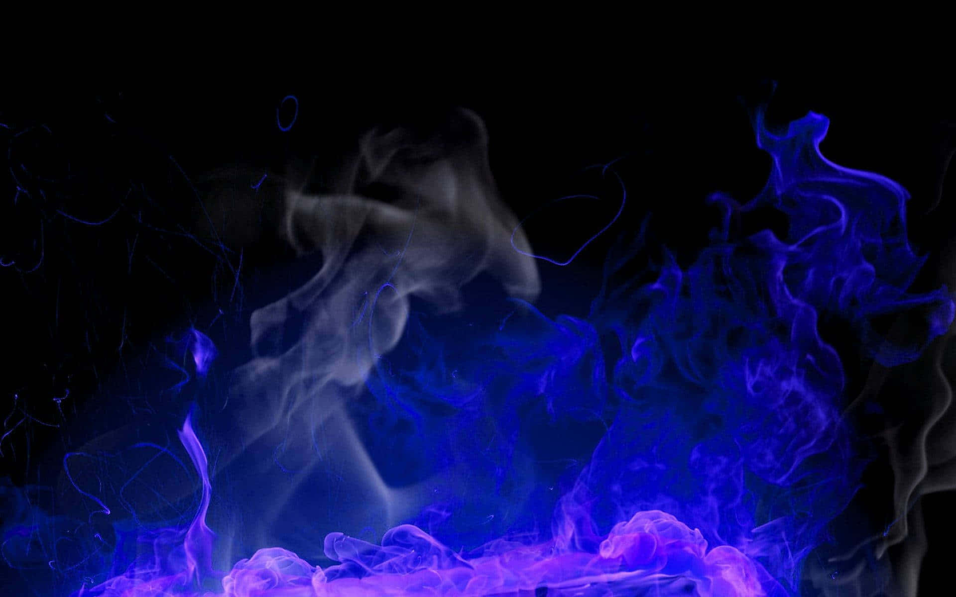 A stunning scene of purple fire blazing
