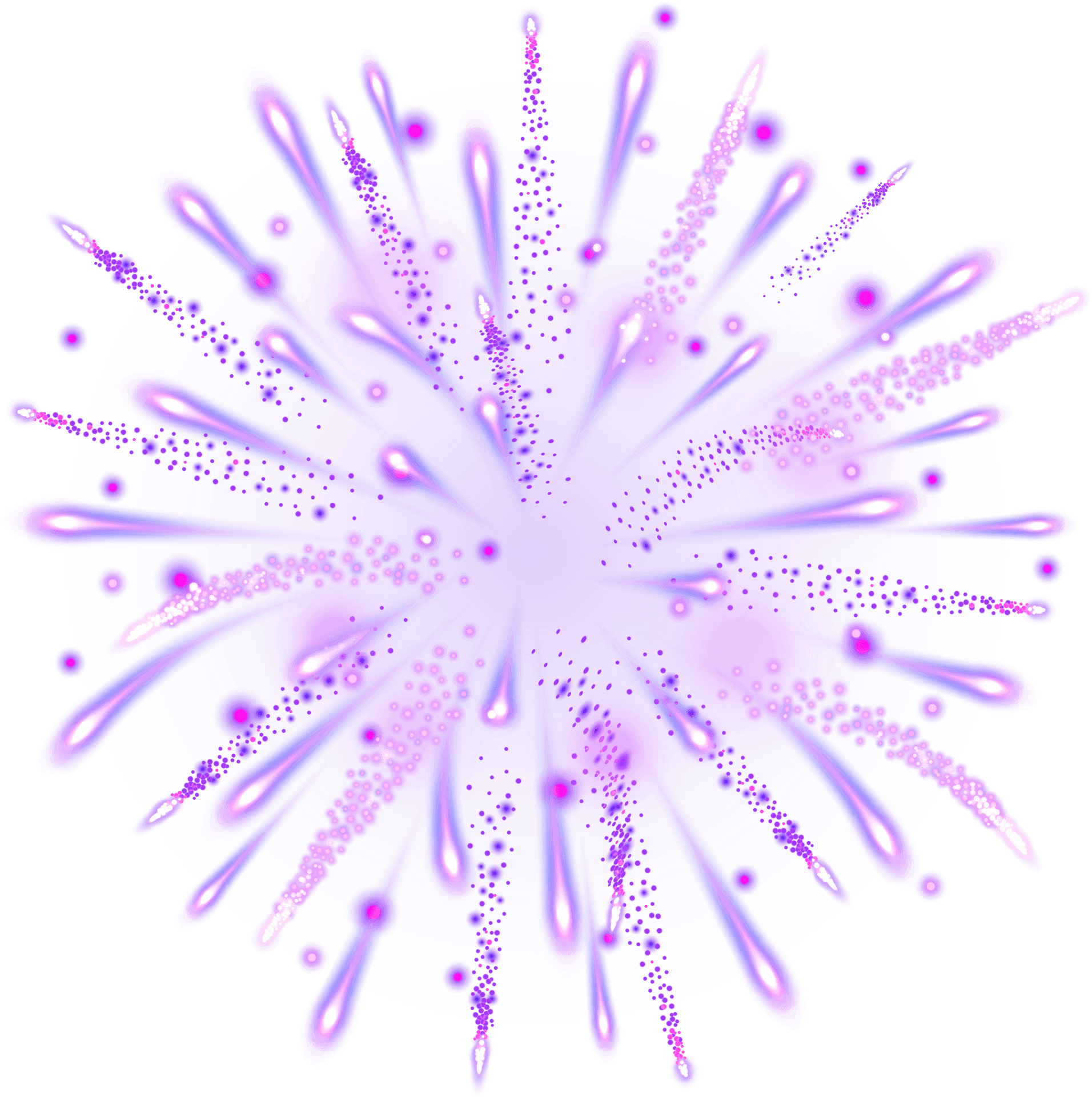 Purple Firework Explosion Clipart PNG