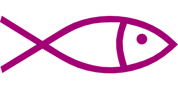 Purple Fish Silhouette PNG