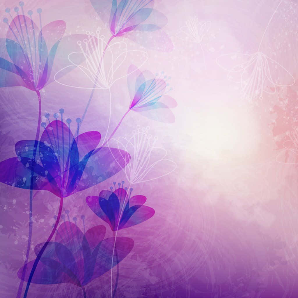 Feel the majestic beauty of this purple floral background!
