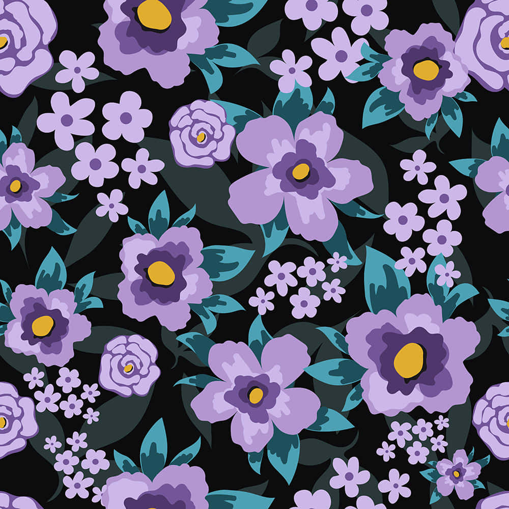 A breathtaking display of vibrant purple florals on a bright white background