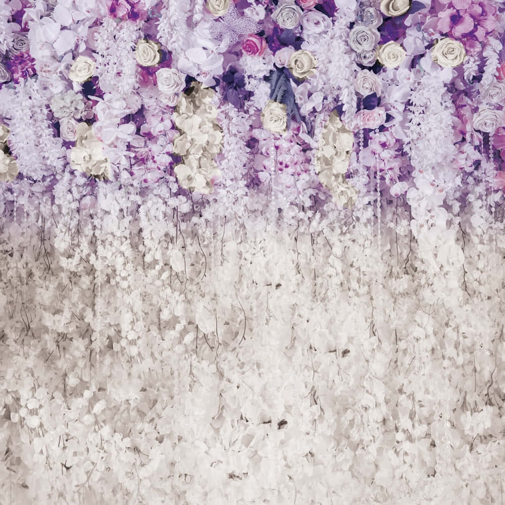 "A beautiful purple floral background perfect for any occasion"