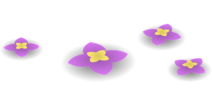 Purple Floral Graphic Design PNG