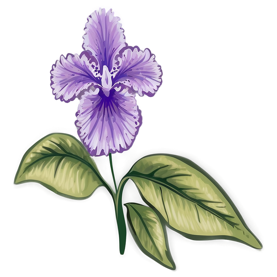 Purple Floral Png 05242024 PNG
