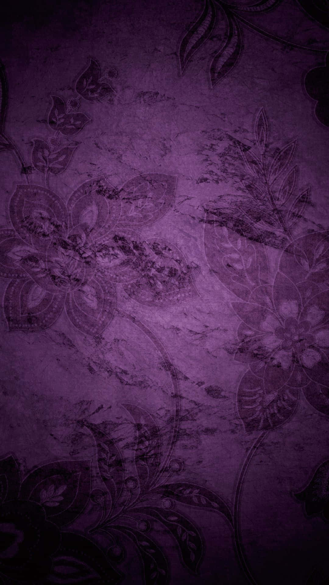 Purple Floral Texture Background Wallpaper