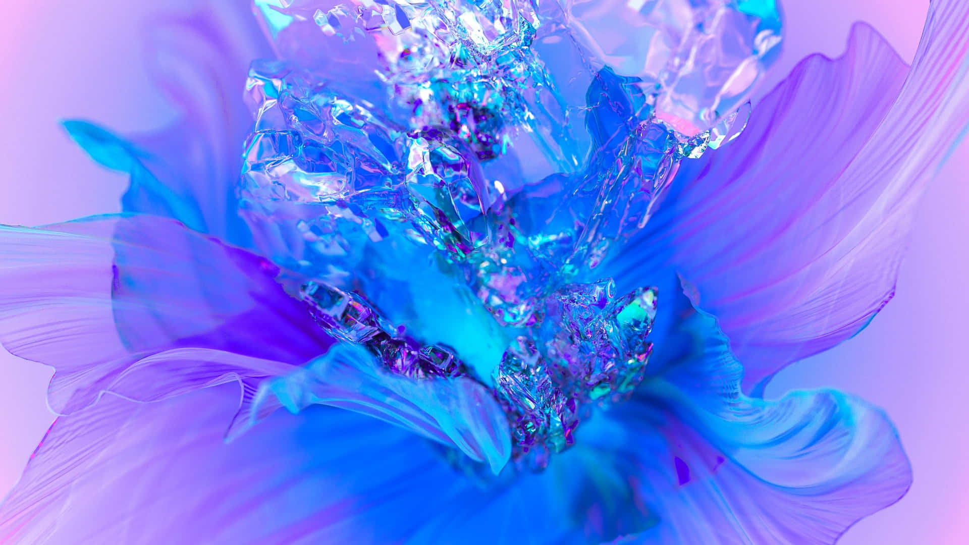 Blue And Purple Flower Background