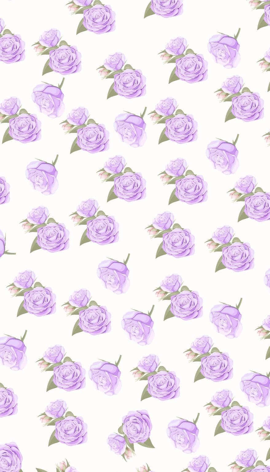 Purple Rose Flowers Background Pattern Design