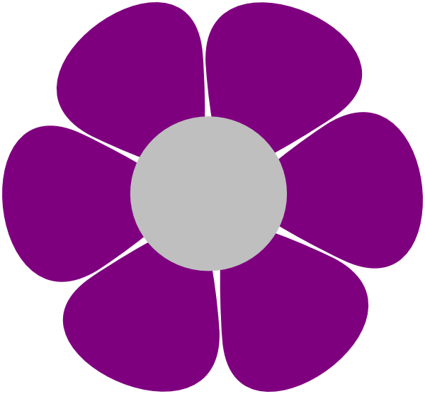 Purple Flower Graphic PNG
