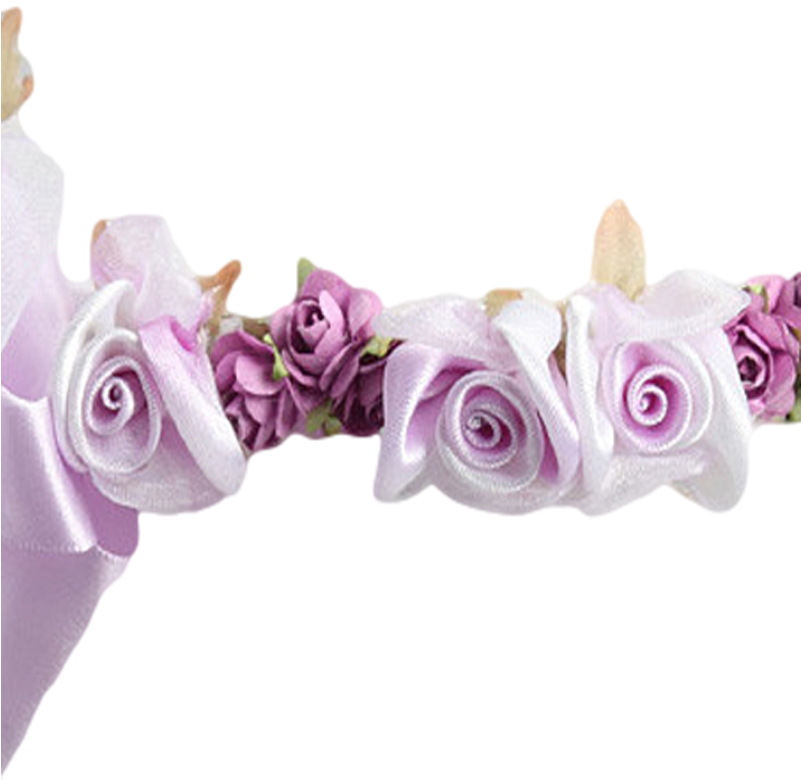 Purple Flower Headband Design PNG