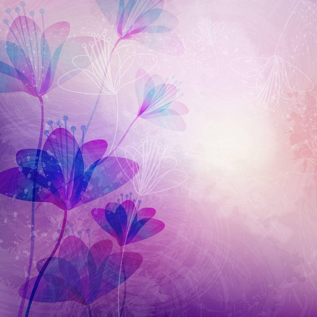 Abstract Purple Flower Laptop Wallpaper