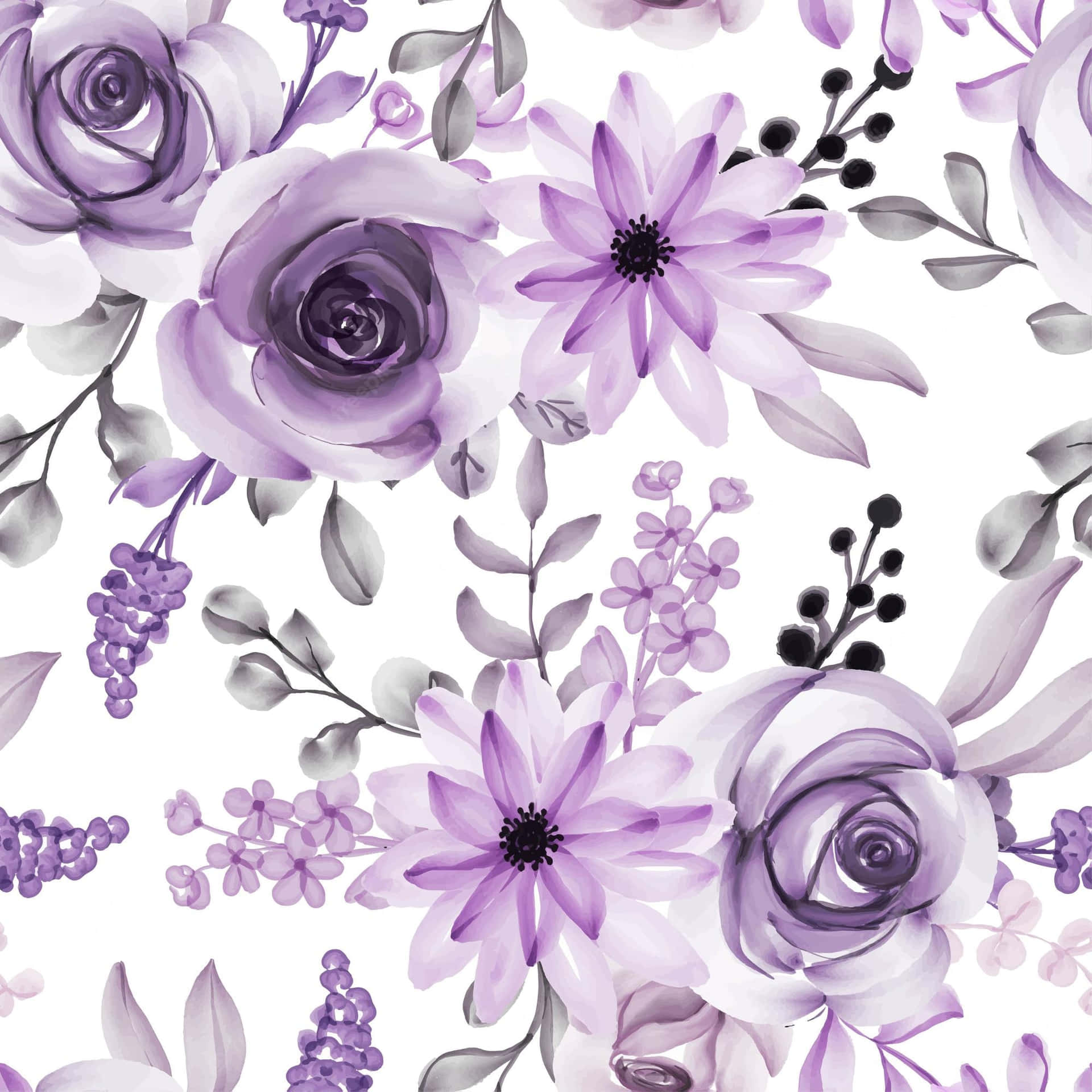 Delicate Beauty - A Purple Flower in Full Bloom