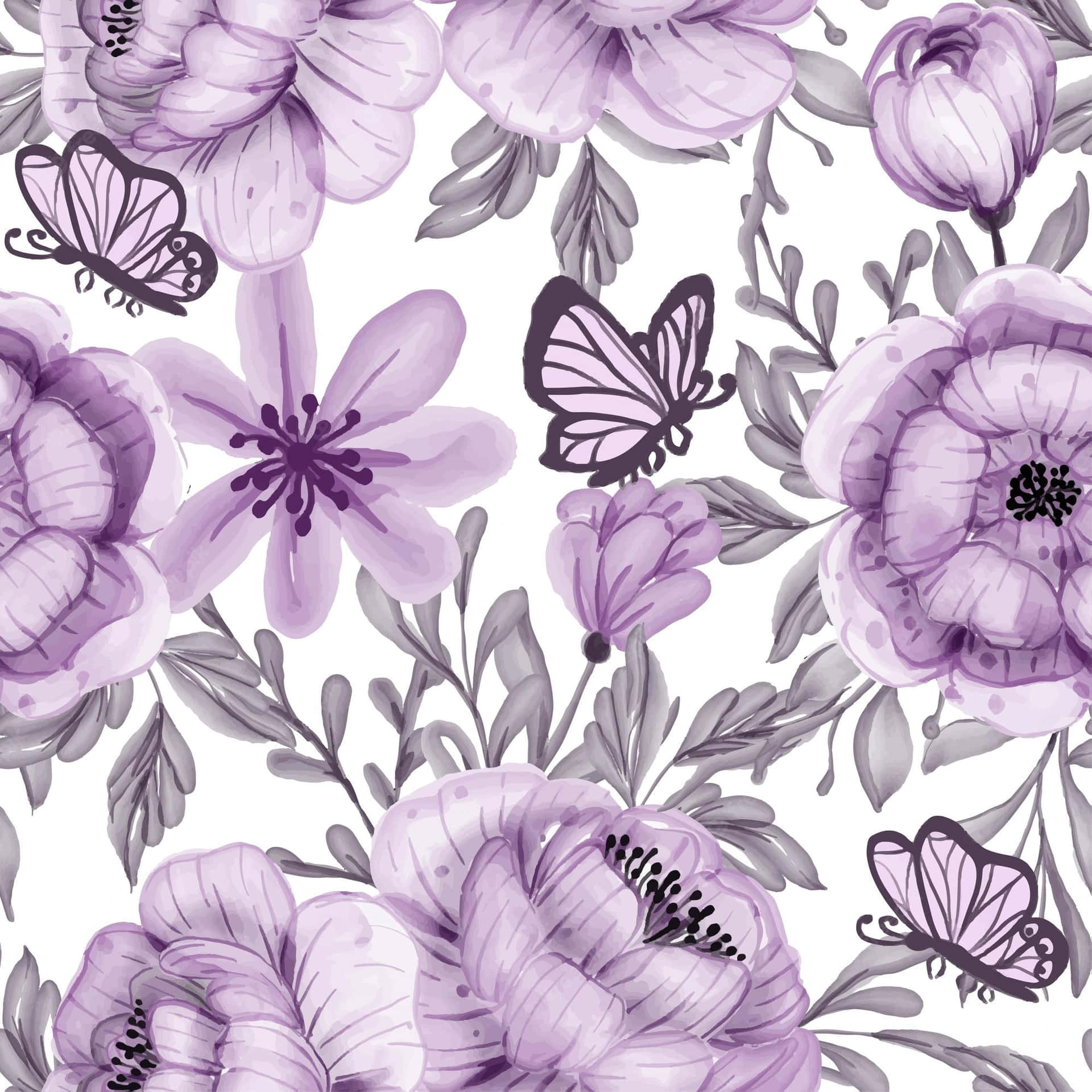 Tómateun Descanso Y Admira La Belleza De La Naturaleza: Una Vibrante Flor Púrpura.