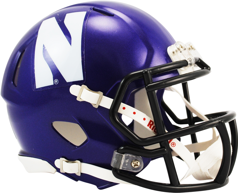 Purple Football Helmet Side View PNG