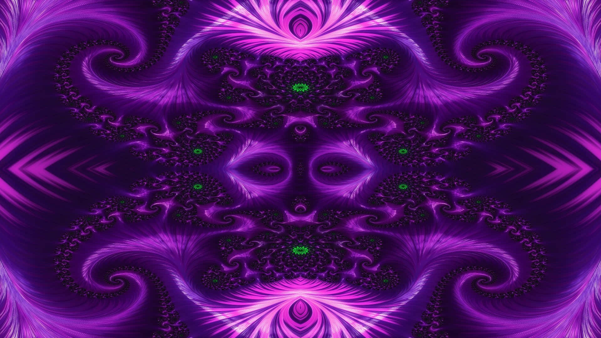 Purple Fractal Art Symmetry Trippy Aesthetic.jpg Wallpaper