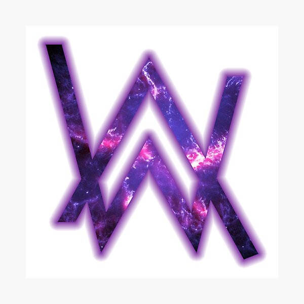 Purple Galactic Alan Walker Logo Wallpaper