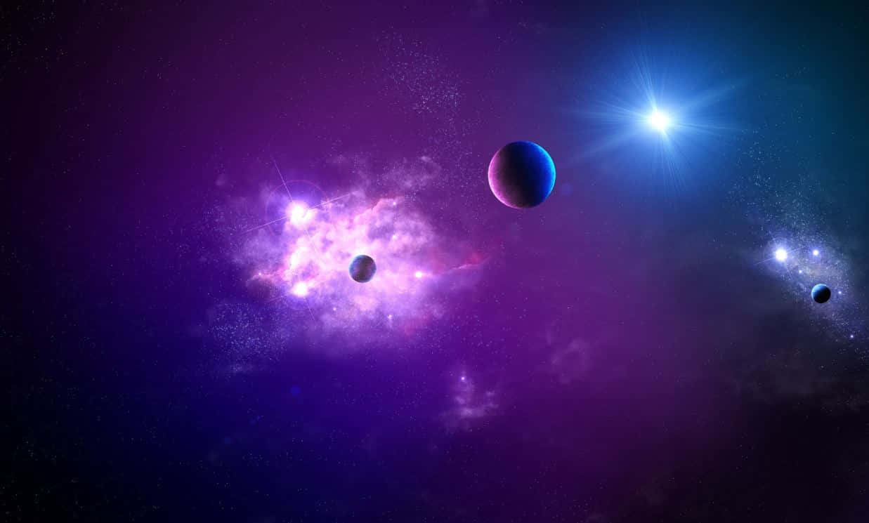 Explore the mysterious depths of the Purple Galaxy