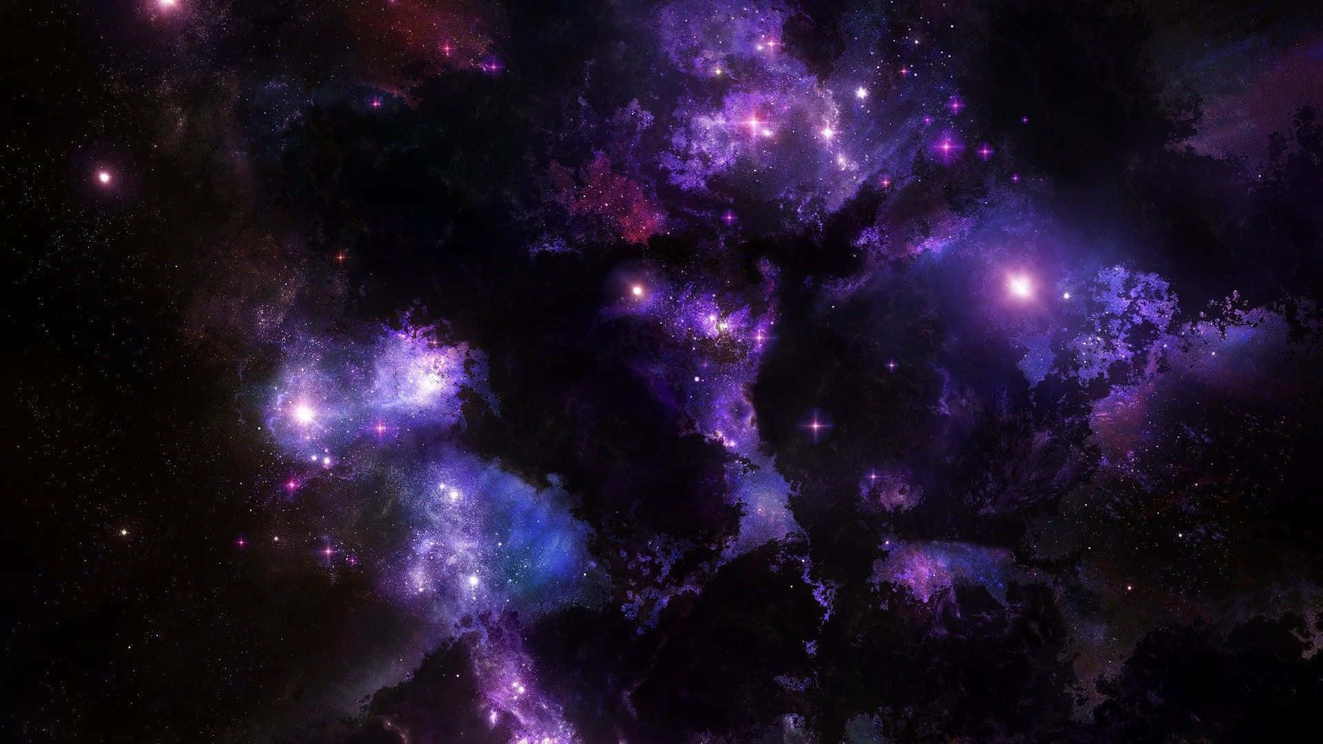 Phänomenalerblick Auf Die Lila Galaxie