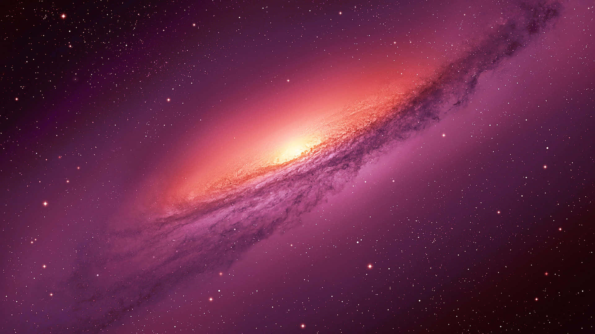 Einegalaxie Mit Einer Roten Und Violetten Farbe