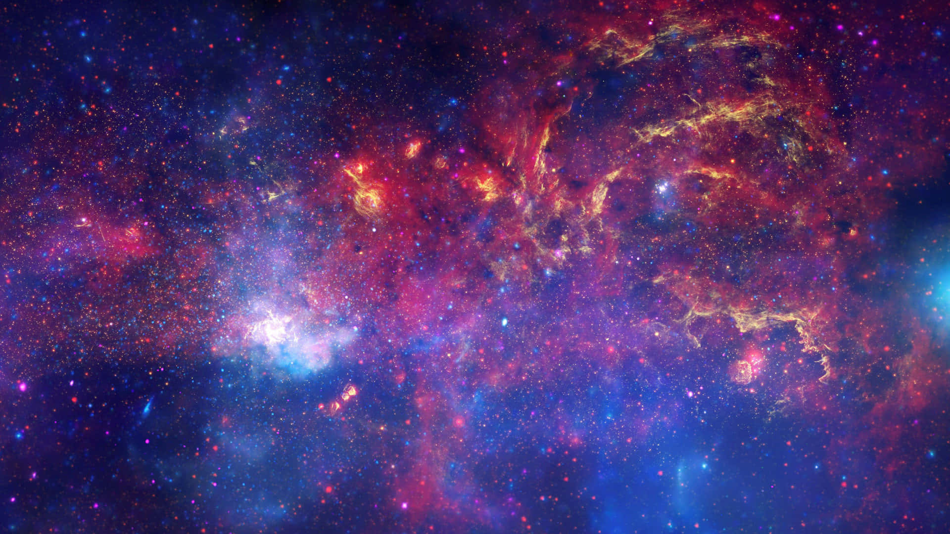 Betrachtedie Endlosen Möglichkeiten Der Lila Galaxie