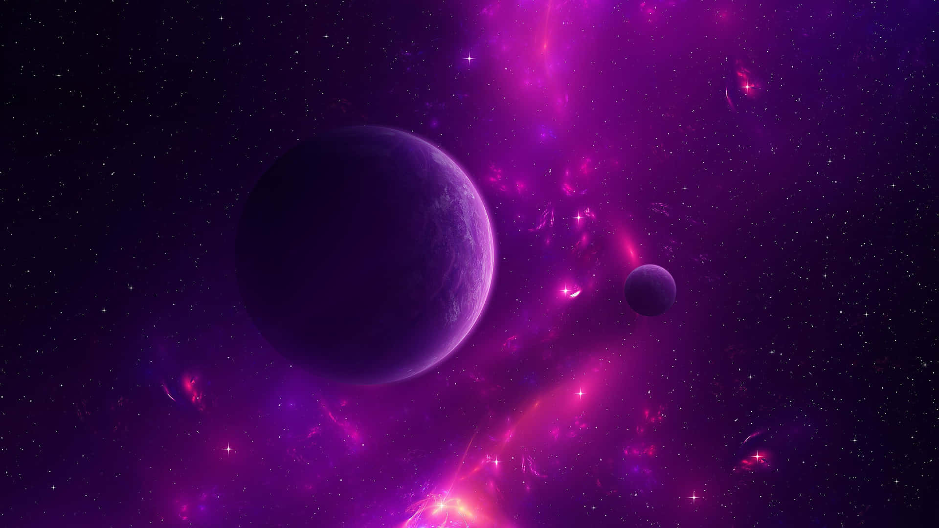 A breathtaking view of a Purple Galaxy
