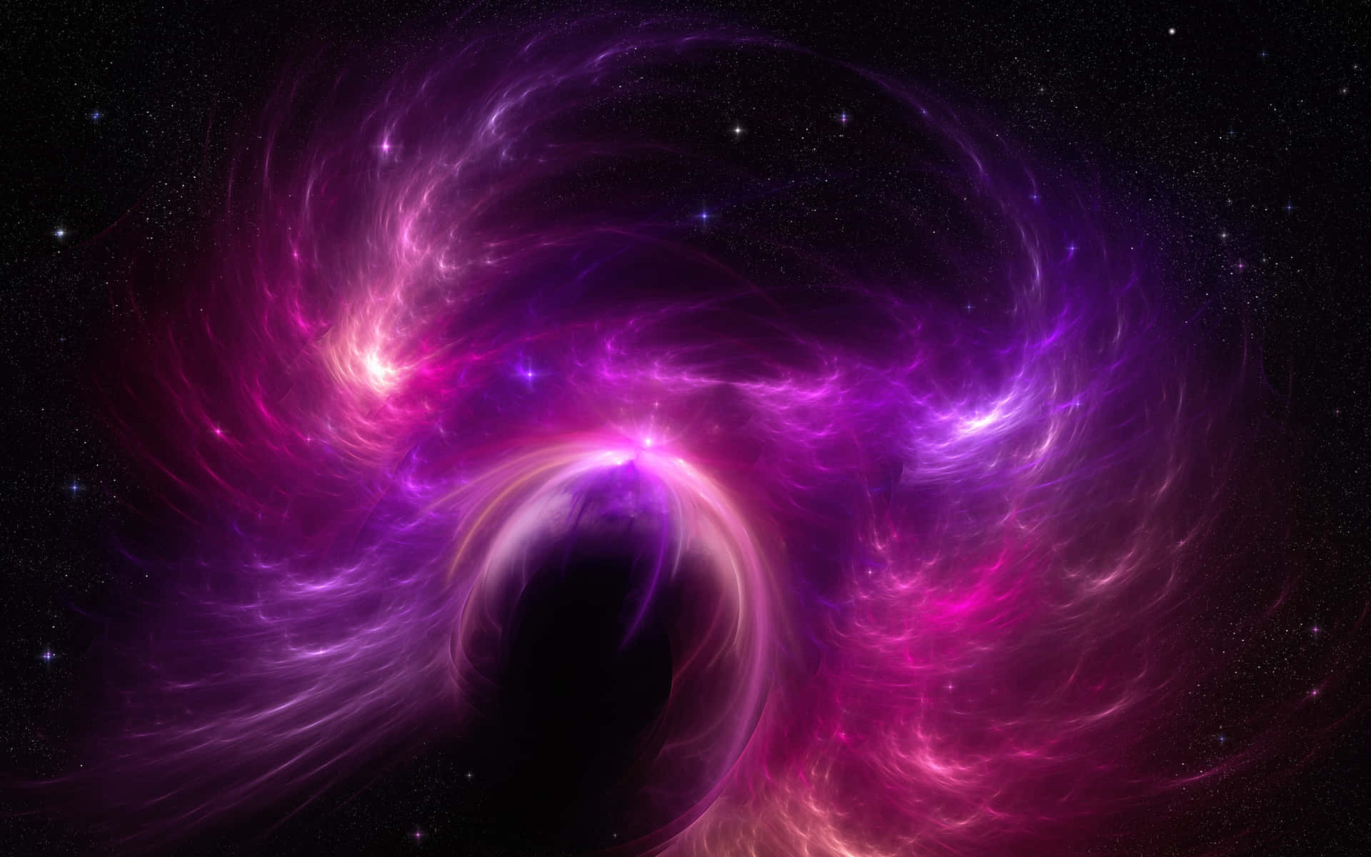 Elegant Purple Galaxy in Outer Space