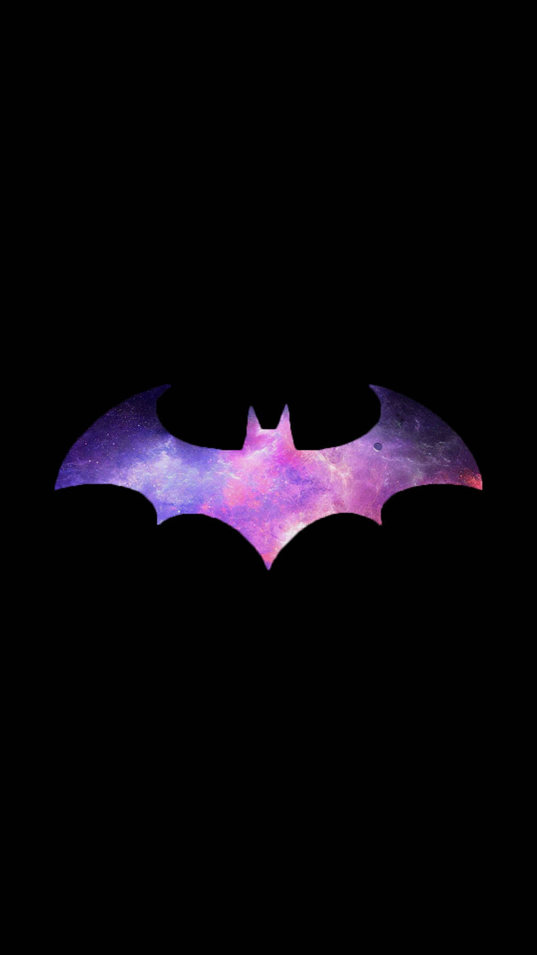 Purple Galaxy Batman Logo Iphone Wallpaper