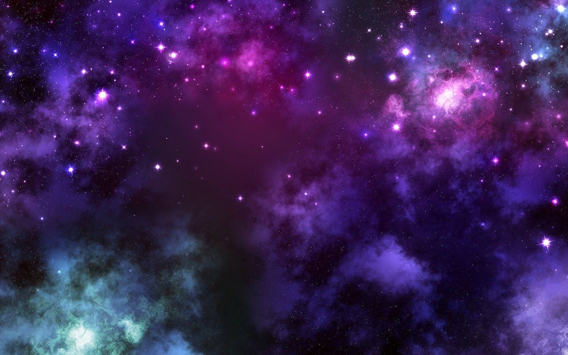 Purple Galaxy Colorful Wallpaper