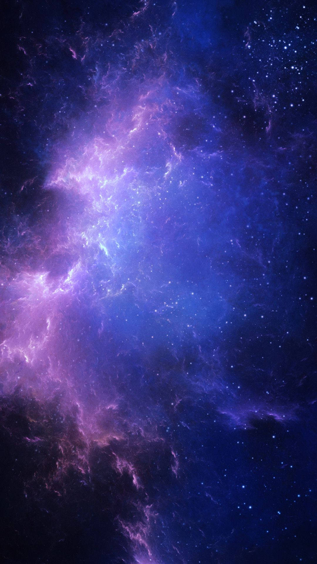 Purple Galaxy Iphone Dark Clouds Wallpaper