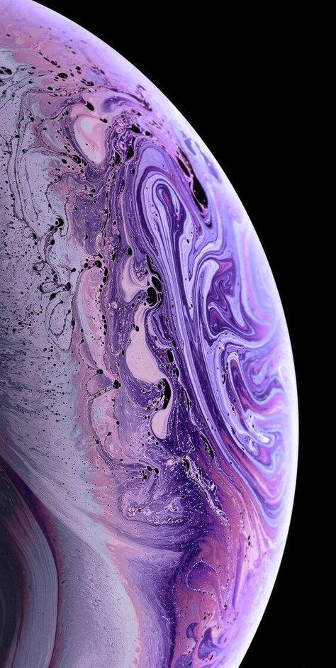 Purple Galaxy Iphone Planet Wallpaper