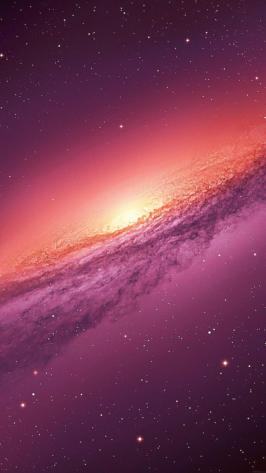 Purple Galaxy Orange Wallpaper
