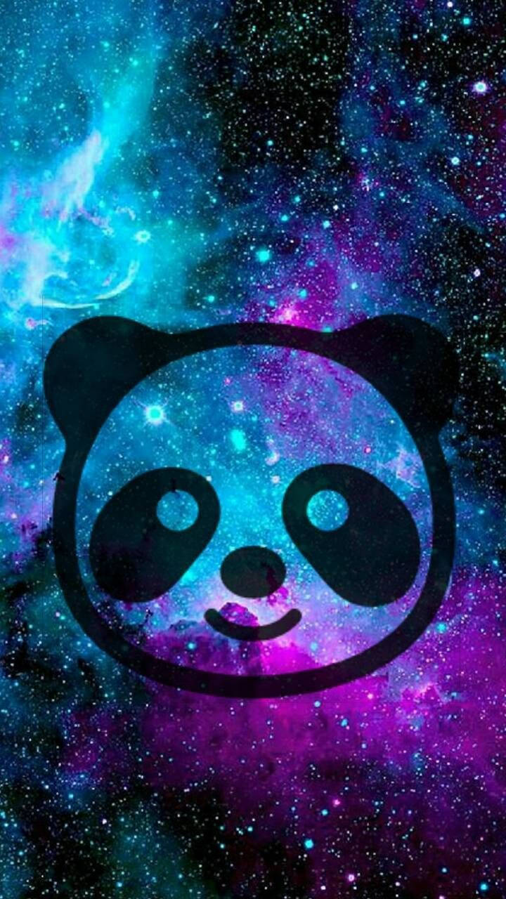 Purple Galaxy Panda Art