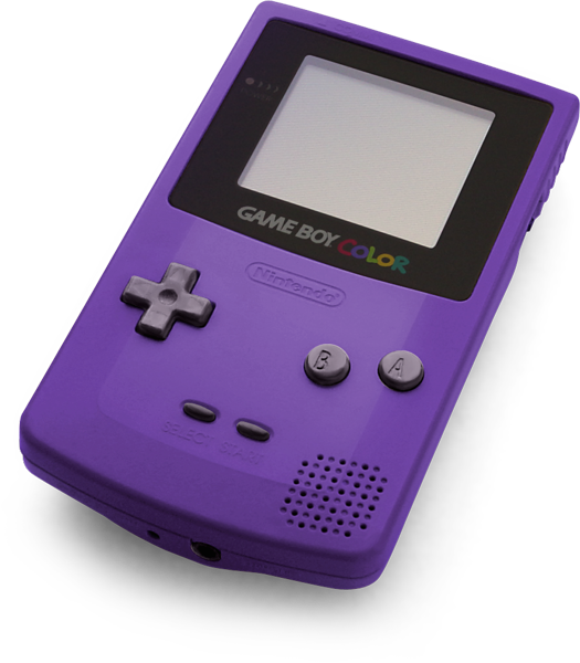 Purple Game Boy Color Console PNG