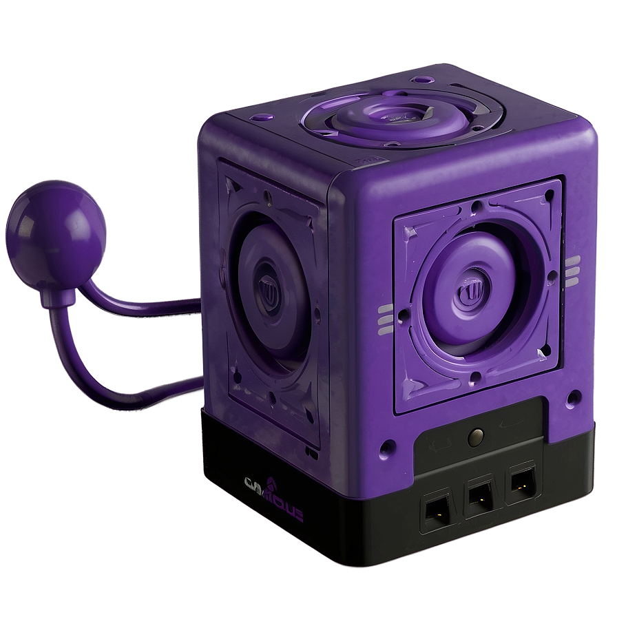 Purple Gamecube Console Png 06242024 PNG