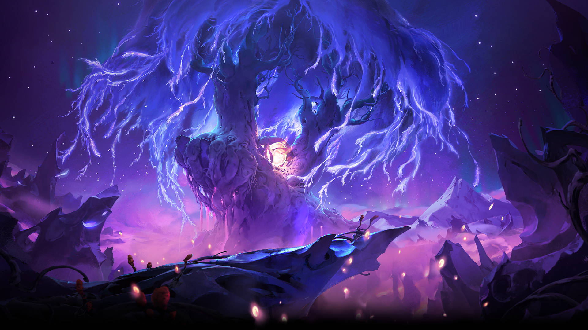 Purple Gaming Ori And The Will Of The Wisps Wallpaper
