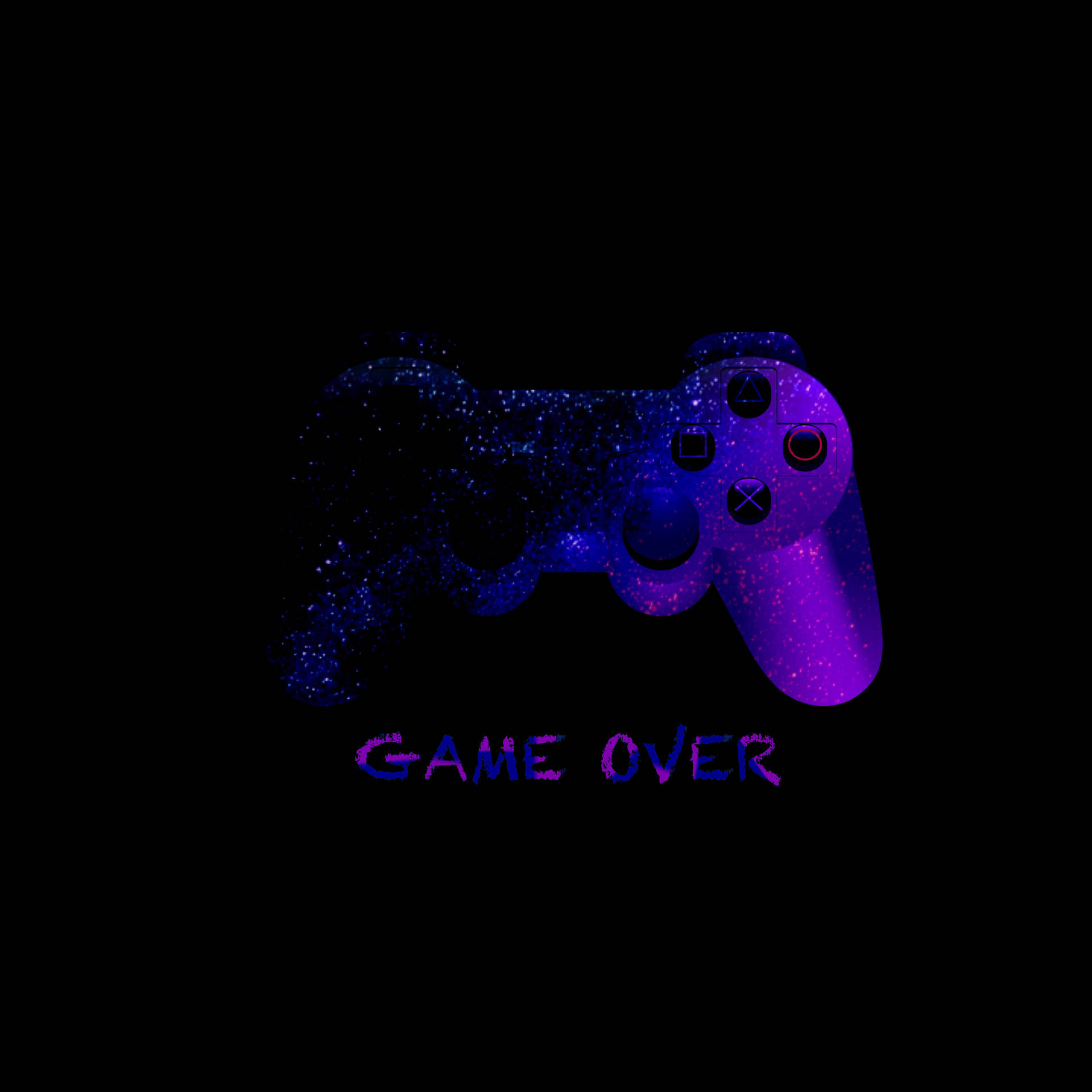 Light up the virtual battlefield with this purple gaming controller Wallpaper