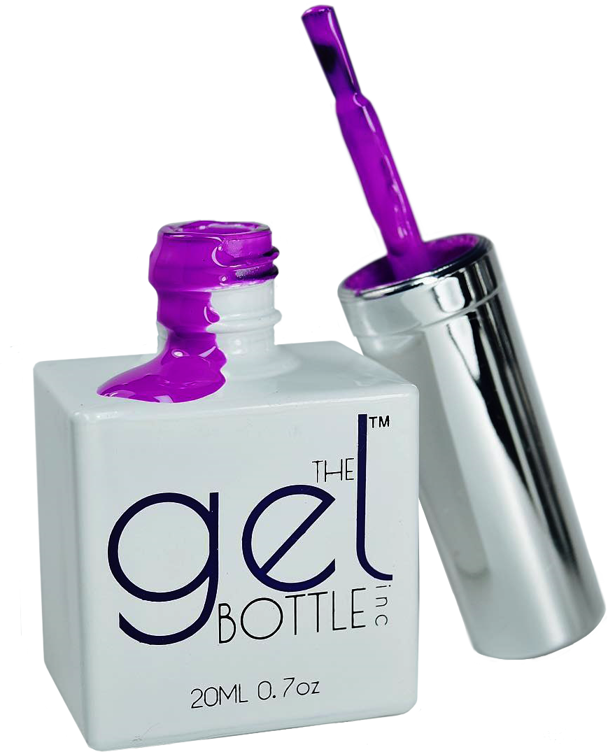 Purple Gel Nail Polish Bottle PNG