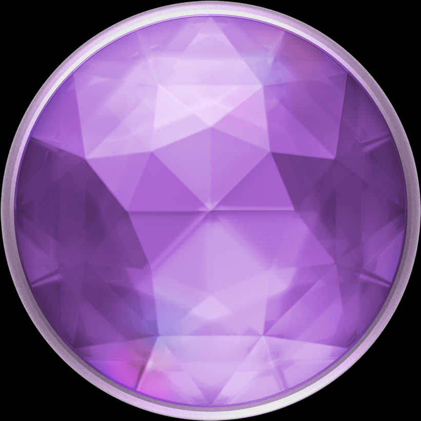 Purple Gemstone Graphic PNG