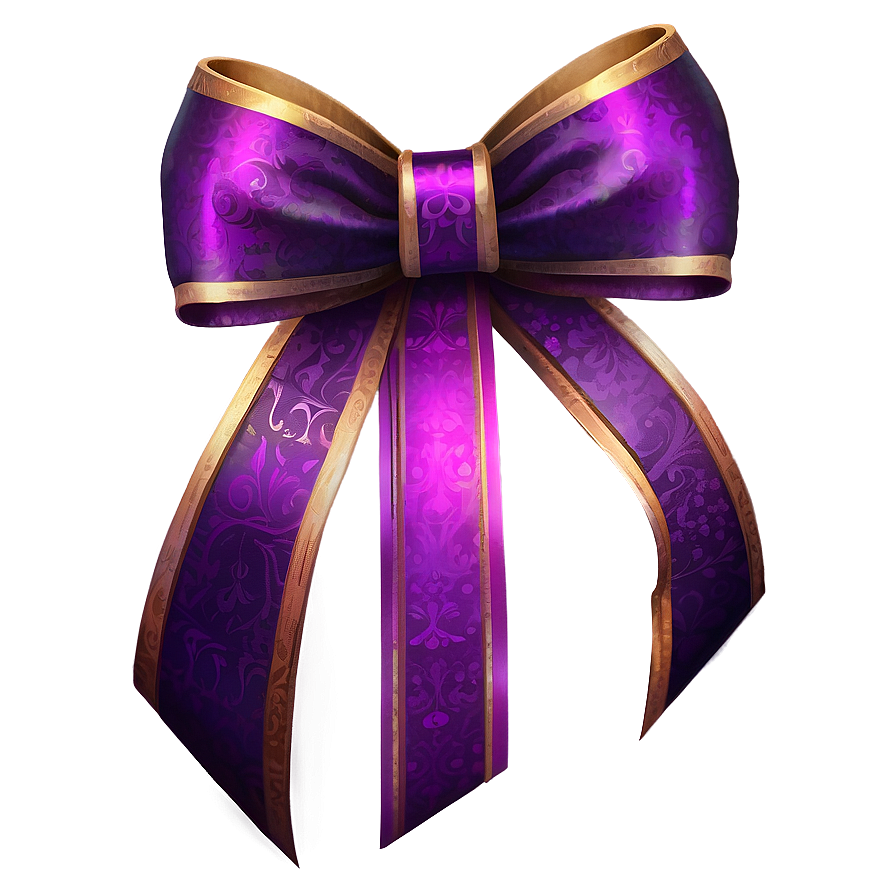 Purple Gift Bow Png 91 PNG