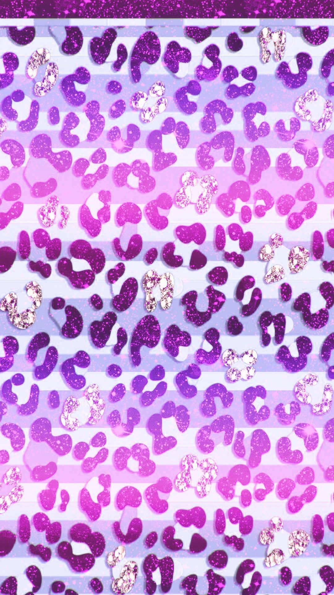 Download Purple Glitter Aesthetic Cute Cheetah Print Wallpaper | Wallpapers .com