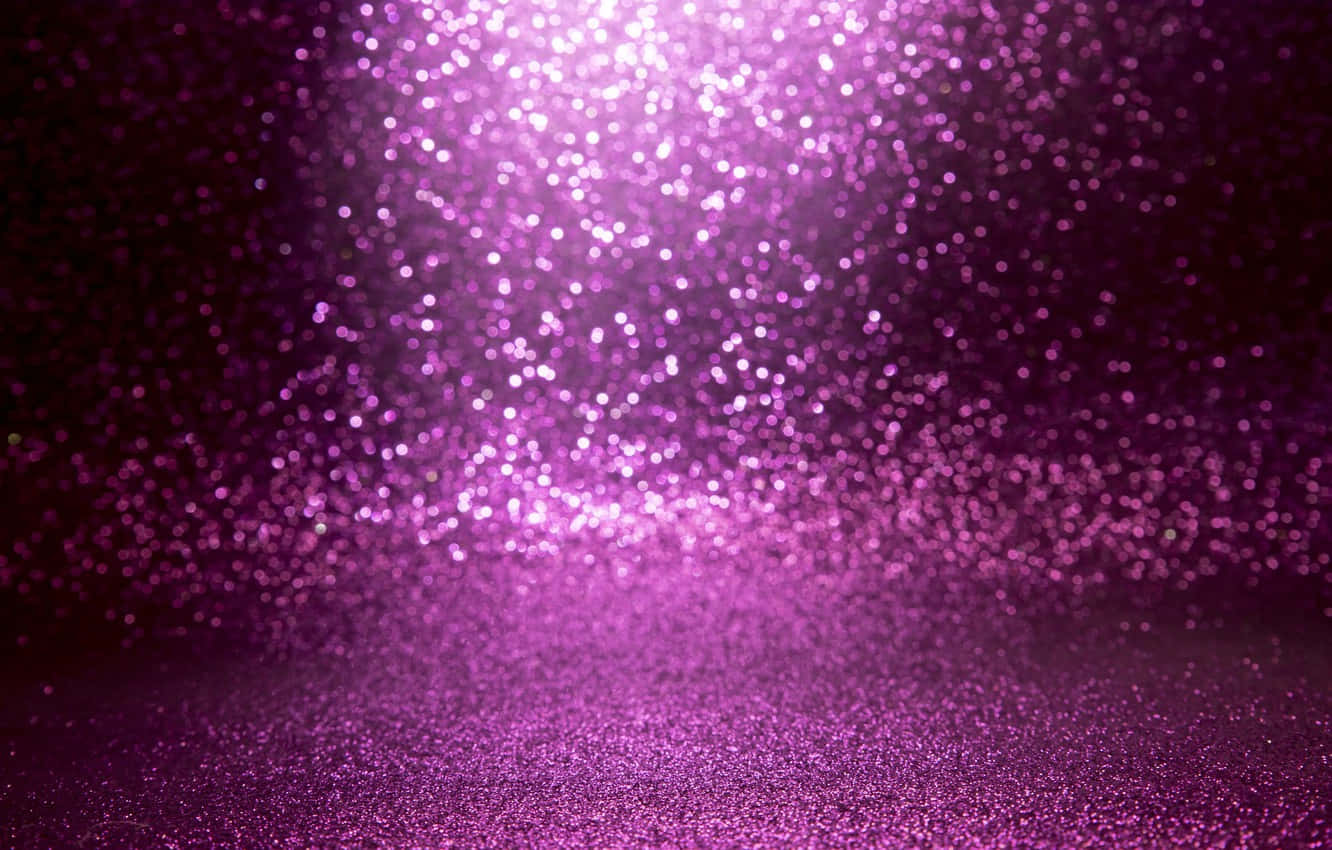 Blurry Aesthetic Purple Glitter Background