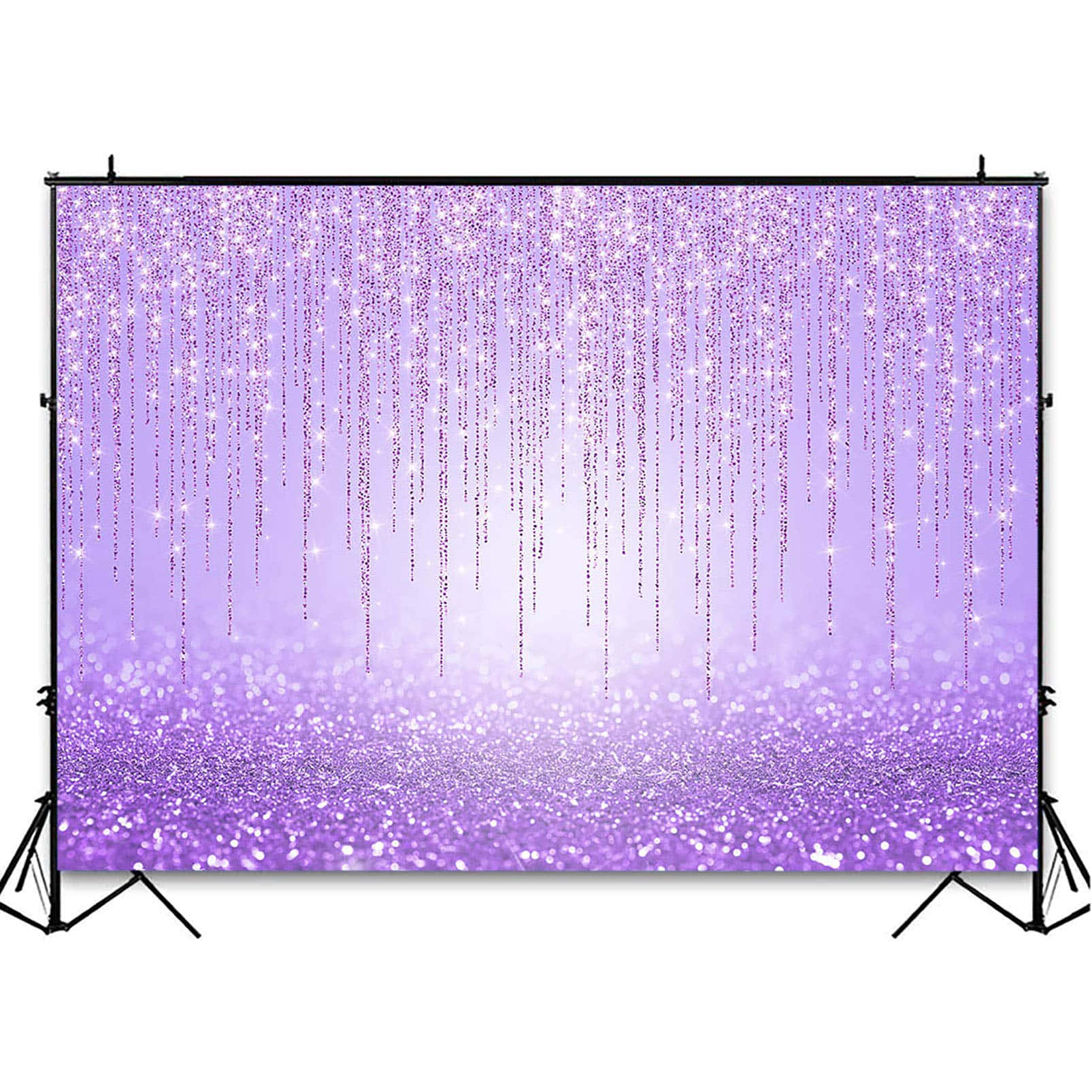 Brighten up your day with a beautiful purple glitter background